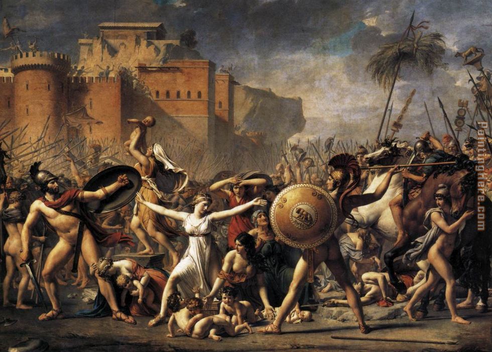 Jacques-Louis David The Intervention of the Sabine Women
